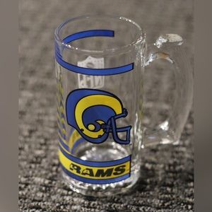 🔥Vintage Los Angeles Rams NFL 12oz Glass Mug🔥